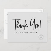 Eenvoudige aangepaste couponcode Zakelijke Logo Briefkaart (Voorkant / Achterkant)