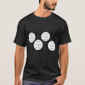 Eenvoudige aangepaste creëer uw eigen fotocollage t-shirt (Voorkant)