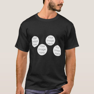 Eenvoudige aangepaste creëer uw eigen fotocollage t-shirt