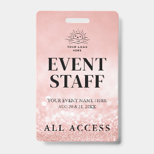 Eenvoudige aangepaste evenement All Access VIP-bad Badge