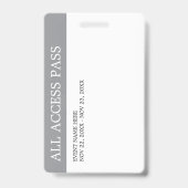 Eenvoudige aangepaste evenementen All Access VIP-b Badge (Achterkant)