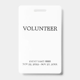 Eenvoudige aangepaste evenementen All Access VIP-b Badge