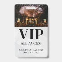 Eenvoudige aangepaste evenementen All Access VIP-b
