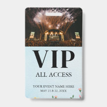 Eenvoudige aangepaste evenementen All Access VIP-b