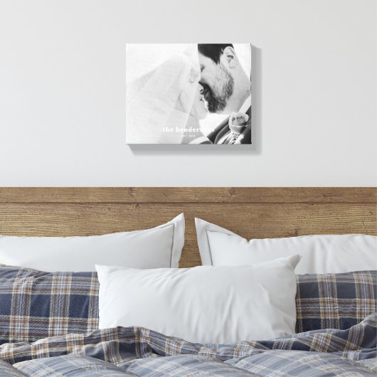 Eenvoudige aangepaste familie foto canvas afdrukke (Insitu (Slaapkamer))