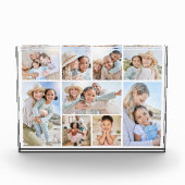Eenvoudige Aangepaste Familie Fotocollage Fotoblokken (Voorkant)