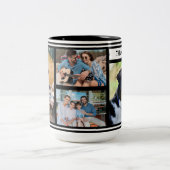 Eenvoudige aangepaste familie fotocollage Mok (Center)