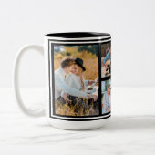 Eenvoudige aangepaste familie fotocollage Mok (Links)