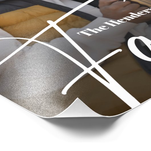 Eenvoudige aangepaste familiefoto foto afdruk (Hoek)