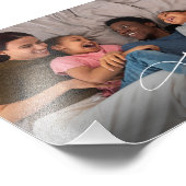 Eenvoudige aangepaste familiefoto foto afdruk (Hoek)