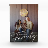 Eenvoudige aangepaste familiefoto fotoblokken (Voorkant)