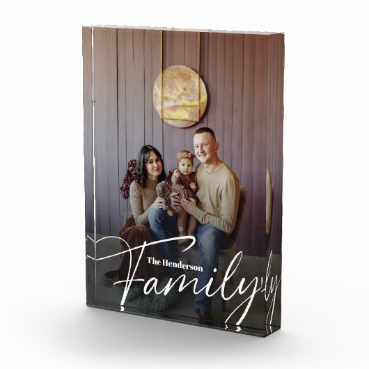 Eenvoudige aangepaste familiefoto fotoblokken (Rechts)