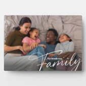 Eenvoudige aangepaste familiefoto fotoplaat (voorkant)