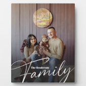 Eenvoudige aangepaste familiefoto fotoplaat (Voorkant)