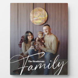 Eenvoudige aangepaste familiefoto fotoplaat
