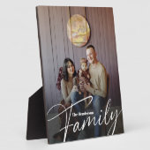 Eenvoudige aangepaste familiefoto fotoplaat (Zijkant)