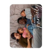 Eenvoudige aangepaste familiefoto magneet (Verticaal)