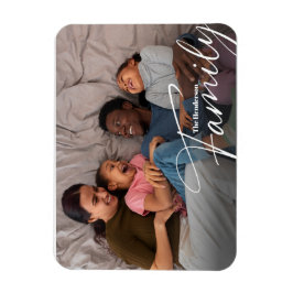 Eenvoudige aangepaste familiefoto magneet