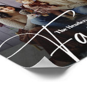 Eenvoudige aangepaste familiefoto poster (Hoek)