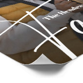 Eenvoudige aangepaste familiefoto poster (Hoek)