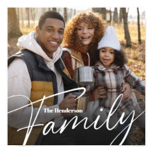 Eenvoudige aangepaste familiefoto