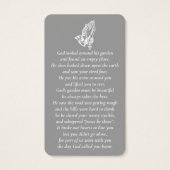 Eenvoudige aangepaste foto biddende handen Memoria Visitekaartje (Achterkant)