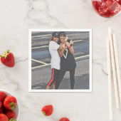 Eenvoudige aangepaste foto gepersonaliseerd servet (Insitu)