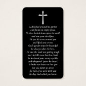 Eenvoudige aangepaste foto Heilig Kruis Memorial K Visitekaartje (Achterkant)