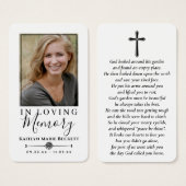 Eenvoudige aangepaste foto Heilig Kruis Memorial K Visitekaartje (Voorkant /achterkant)