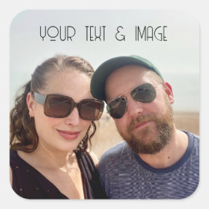 Eenvoudige aangepaste foto sticker