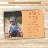 Eenvoudige aangepaste foto verjaardagskaart voor k bedankkaart