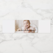 Eenvoudige Aangepaste Foto Water Fles Label Waterfles Etiket (Enkel label)