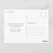 Eenvoudige aangepaste foto zult u mijn bruidsmeisj briefkaart (Achterkant)