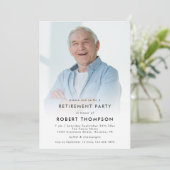 Eenvoudige aangepaste fotobedekking Retirement Par Kaart (Staand voorkant)