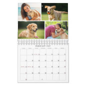 Eenvoudige aangepaste fotocollage 4 per maand kalender (Feb 2027)