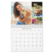 Eenvoudige aangepaste fotocollage 4 per maand kalender (Feb 2027)