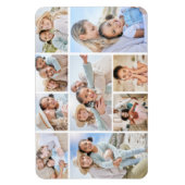 Eenvoudige aangepaste fotocollage van de familie magneet (Verticaal)