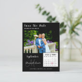Eenvoudige aangepaste fotokalender Sla de datumkaa Briefkaart (Staand voorkant)
