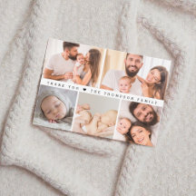 Eenvoudige Aangepaste Fotosamenstelling Babyfeestj