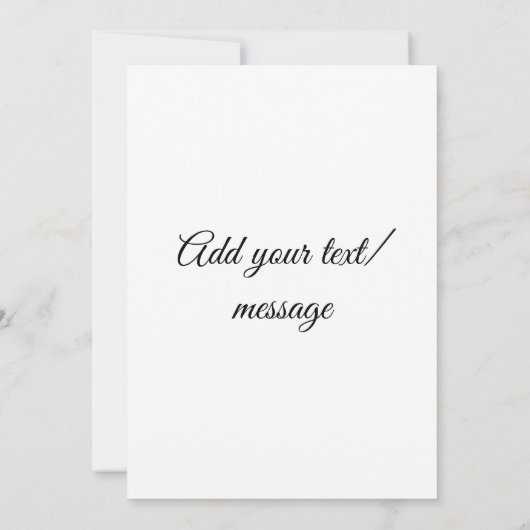 eenvoudige aangepaste fotouitnodiging voor blije v kaart (Achterkant)