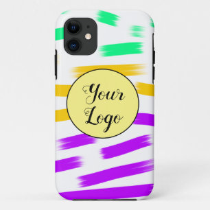 eenvoudige aangepaste gele waterverf voegt logo mi Case-Mate iPhone case