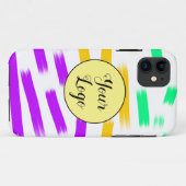 eenvoudige aangepaste gele waterverf voegt logo mi Case-Mate iPhone case (Achterkant (horizontaal))