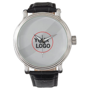 eenvoudige aangepaste gele waterverf voegt logo mi horloge