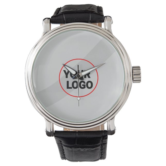 eenvoudige aangepaste gele waterverf voegt logo mi horloge (Voorkant)