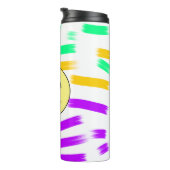 eenvoudige aangepaste gele waterverf voegt logo mi thermosbeker (Geroteerd rechts)