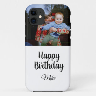 eenvoudige aangepaste gelukkige verjaardag foto ui Case-Mate iPhone case