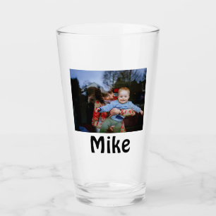 eenvoudige aangepaste gelukkige verjaardag foto ui glas