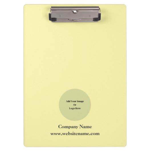 Eenvoudige aangepaste gepersonaliseerde crème klembord (Voorkant)