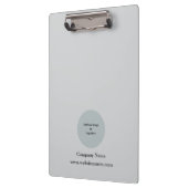 Eenvoudige Aangepaste Gepersonaliseerde Lichtgrijs Klembord (Links)