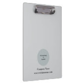 Eenvoudige Aangepaste Gepersonaliseerde Lichtgrijs Klembord (Rechts)